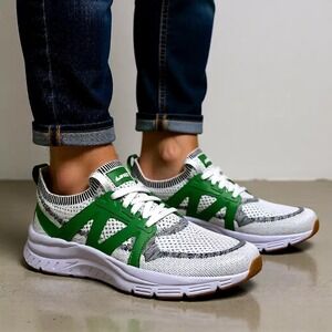 Avia Men's Athletic Shoes‎ Knit Lace Up Sneakers Green White Size 9.5 NWT